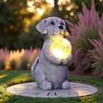 Goodeco 8.4 in. Solar Dog Garden Statues - Unique Gifts for Mom
