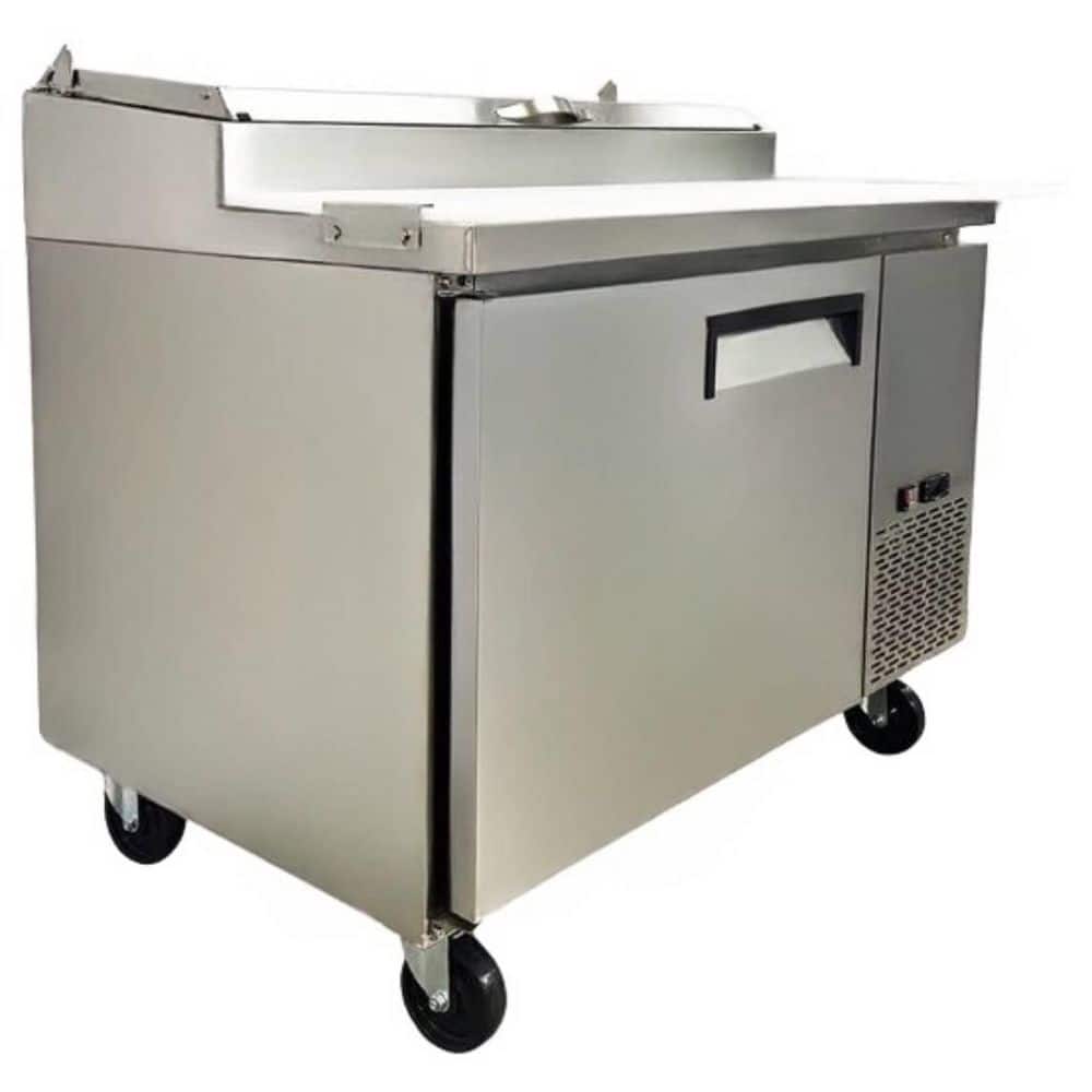 45 in. W 9.88 cu. ft. Commercial NSF Pizza Prep Table Stainless Refrigerator EIP1 in Stainless Steel
