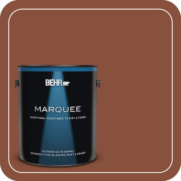 BEHR MARQUEE 1 gal. #T14-9 Hipsterfication Satin Enamel Exterior Paint & Primer