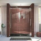 Enigma-Z 56 in. to 60 in. x 76 in. Frameless Sliding Shower Door in Polished Stainless Steel