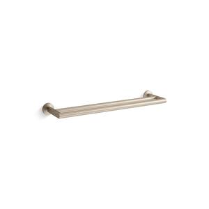 Components 24 in. Wall Mounted Double Towel Bar in Vibrant Brushed Bronze