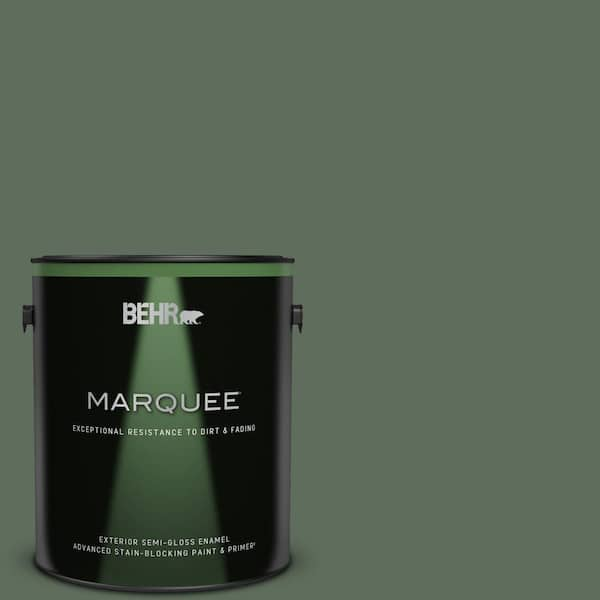 BEHR MARQUEE 1 gal. #N400-6 Terrarium Semi-Gloss Enamel Exterior Paint & Primer