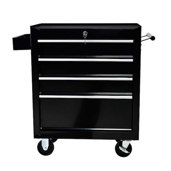 Damodpoy 12.99 in. Rolling Tool Chest, 4 Drawer Toolbox with Wheels, Heavy Duty Industrial Service Cart Storage Organizer