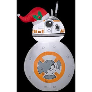 3.5 ft. H Inflatable Airblown-BB-8 with Santa Hat-SM-Star Wars