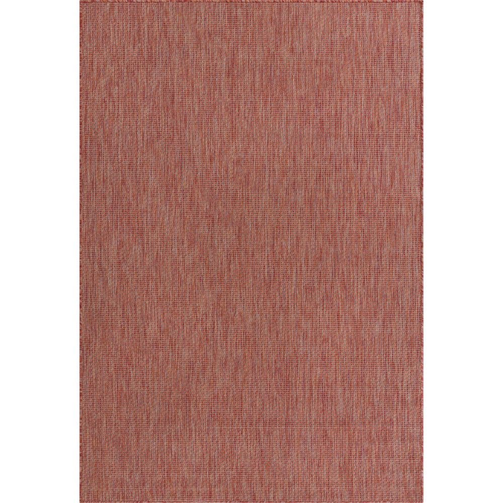 Outdoor Solid Rust Red 6' 0 x 9' 0 Area Rug price history on PriceWatchPro