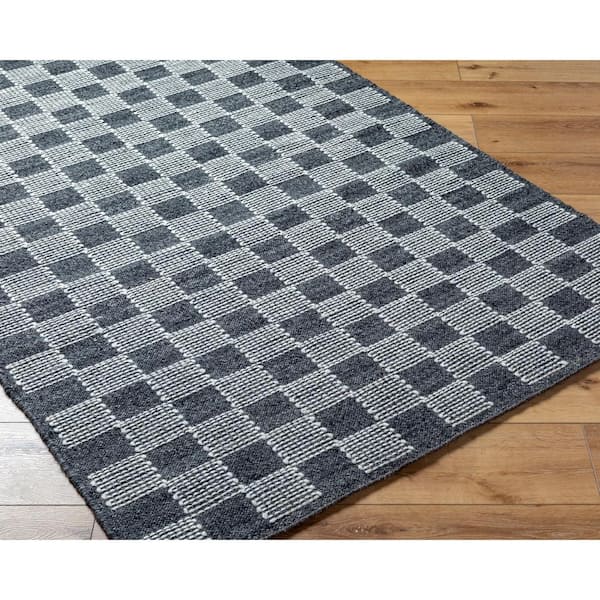 Marcela Charcoal 9 ft. x 12 ft. Cottage Indoor Area Rug