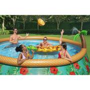 33 in. x 15 ft. Round Fast Set Paradise Palms Inflatable Swimming Pool Set