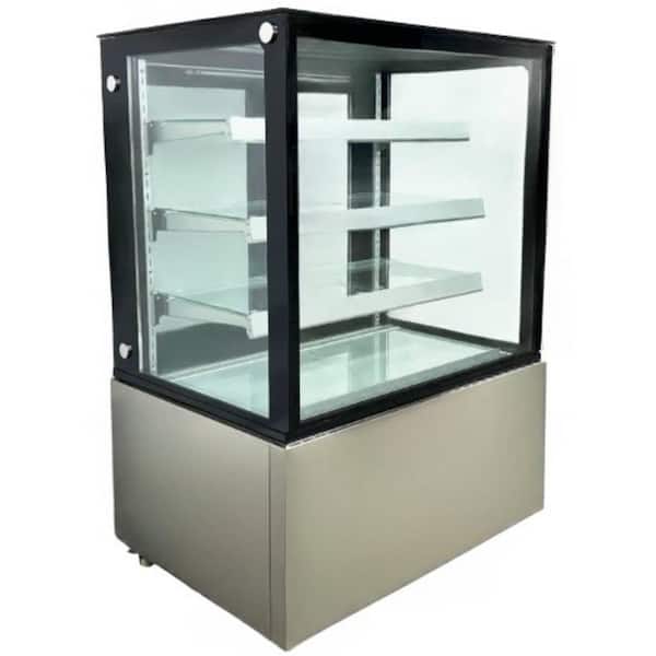 36.5 in. W 13.7 cu. ft. Commercial NSF Refrigerated bakery Refrigerator Case 3 Shelf EW390 in Stainless Steel