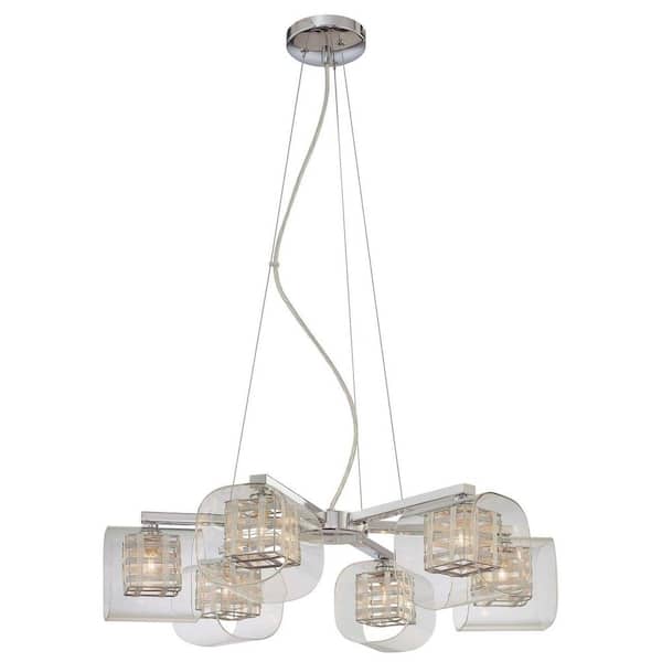 George Kovacs 6-Light Chrome Chandelier