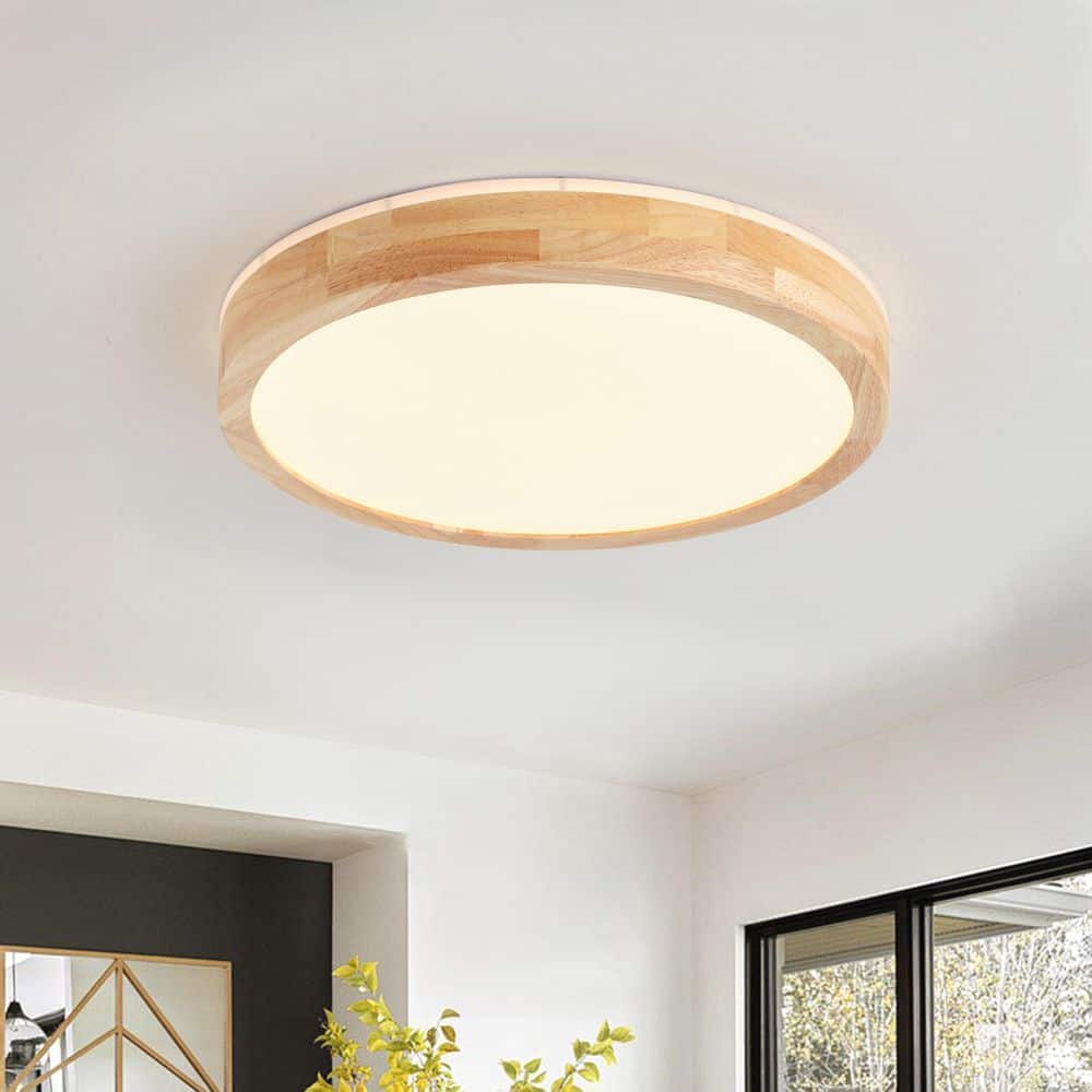 15.53 In. 36-Watt Modern White LED Flush Mount Ceiling Light Fixture Minimalist Round Ceiling Lamp price history on PriceWatchPro