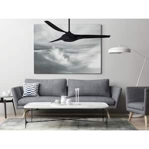 Star X 57" Integrated LED Indoor/Outdoor Matte Black Ceiling Fan with Light Kit and Remote Control