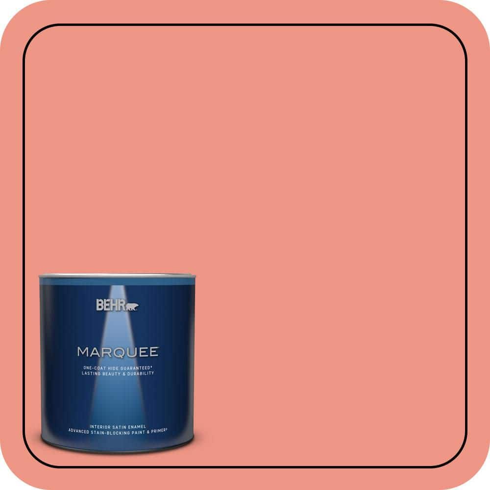 1 qt. #P180-4 Guava Jelly Satin Enamel Interior Paint & Primer price history on PriceWatchPro