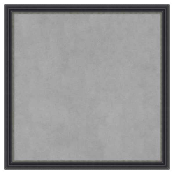 Amanti Art Stylish Black 22 in. x 22 in Framed Magnetic Board