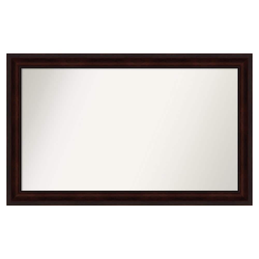 Coffee Bean Brown 47.25 in. x 29.25 in. Custom Non-Beveled Satin Recyled Polystyrene Framed Vanity Wall Mirror price history on PriceWatchPro