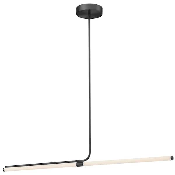 Dainolite Corvette 1 Light Matte Black Statement Integrated LED Pendant Light