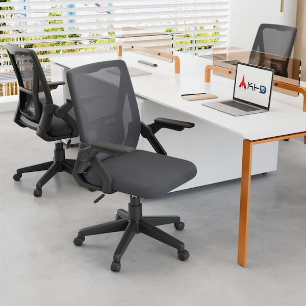 VECELO Fabric Swivel Ergonomic Office Task Chair with