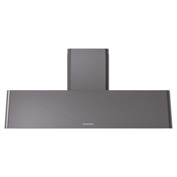 Nostalgie II 60 in. Vented Wall Mount Range Hood wwith 850 CFM AirFlow in Graphite Matte