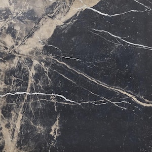 Signet Sabbia Black 47.24 in. x 47.24 in. Marble Look Satin Porcelain Floor and Wall Tile (30.98 sq. ft./Case)