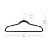 OSTO Ivory Velvet Hangers 100-Pack OV-113-100-IV-H - The Home Depot