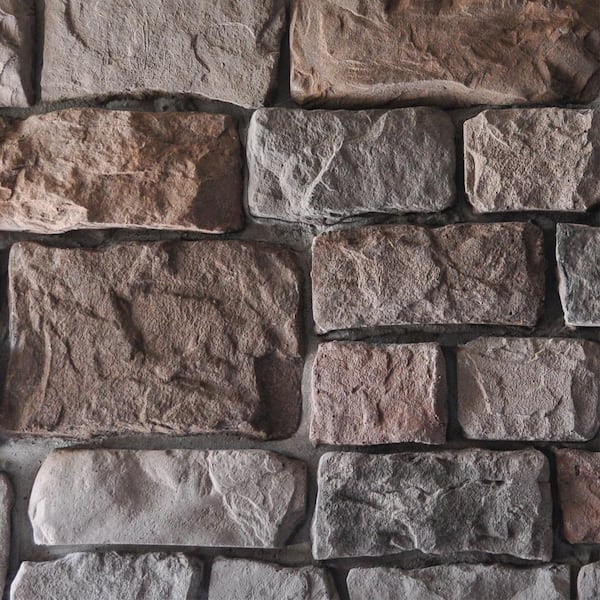 M-Rock Traditional 14 in. W x in. L Multi color Manufactured Stone