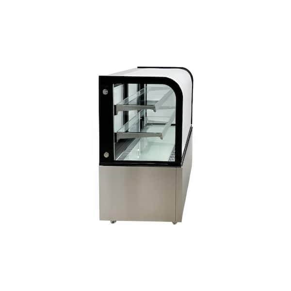 48 in. 14.1 cu. ft. Commercial Refrigerated Bakery Refrigerator Showcase NSF EW48R Black