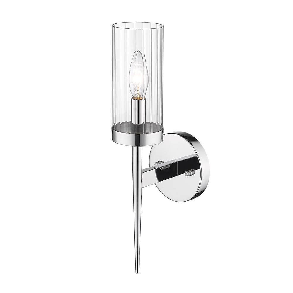 Abbott 1-Light Chrome Wall Sconce