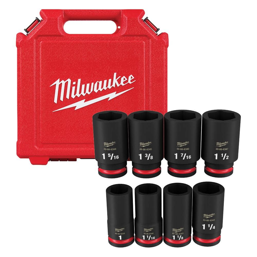 Milwaukee SHOCKWAVE 3/4 in. Drive SAE Deep Well Impact 6 Point Impact