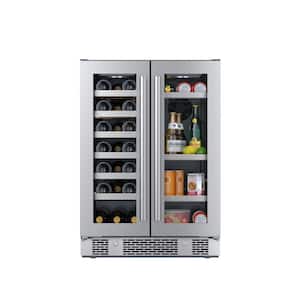 24 in. 21-Bottle Wine and 64-Can Beverage Cooler
