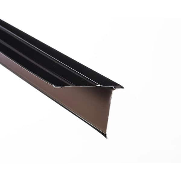 Gibraltar Building Products 12 ft. Aluminum Black Drip Edge Flashing