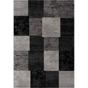 Montage Collection Modern Abstract Runner Area Rug (2x20 feet) Abstract - 2'3" x 20', Grey