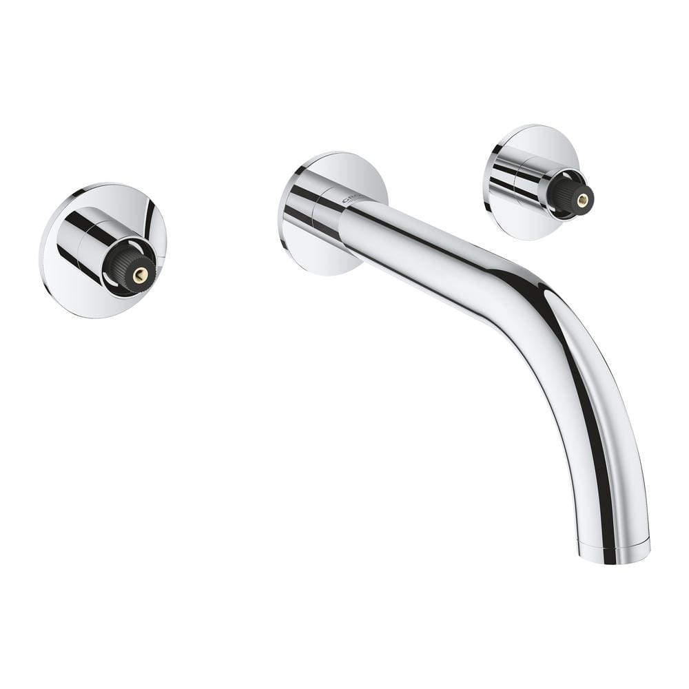 GROHE Atrio 2Handle MSize Wall Mount Bathroom Faucet in StarLight