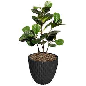 Artificial 37 " High Artificial Fig Tree With Fiberstone Planter