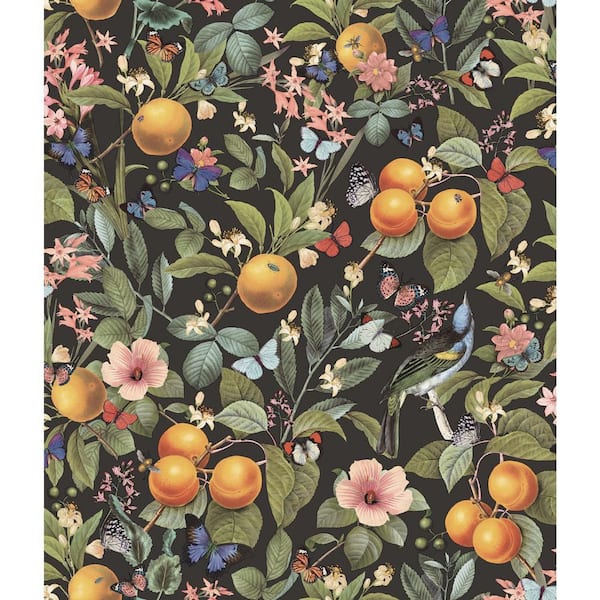 30.75 sq. ft. Citrus Green Peel and Stick Wallpaper