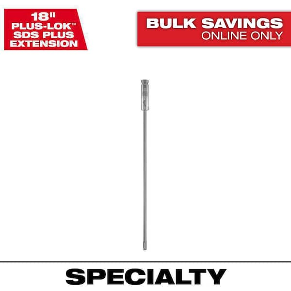 PLUSLOK 18 in. SDS-PLUS Carbide Bit Extension