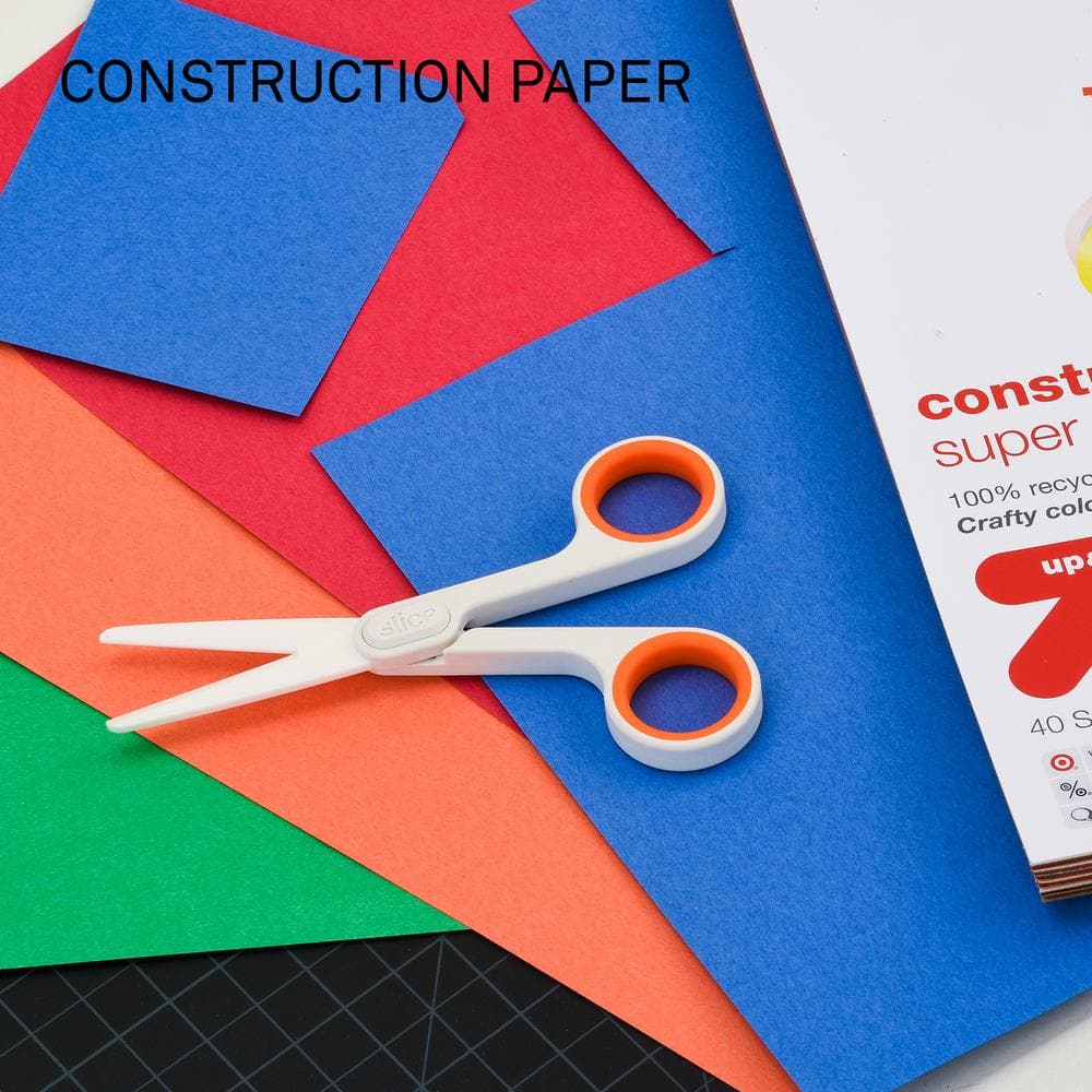 Slice 10544 Ceramic Scissors - Rounded Tips | Never Rusts, Finger Friendly, Food Grade, BPA, Micro Ceramic Safetey Blades