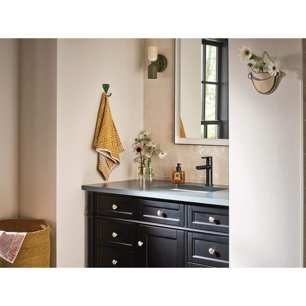 Matte Black Modern Single Handle Bathroom Faucet