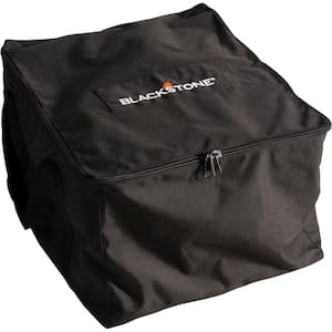 17 in. Black Griddle Carry Bag and Flat Top Grill Cover for 17 in. Tabletop Models with Hood