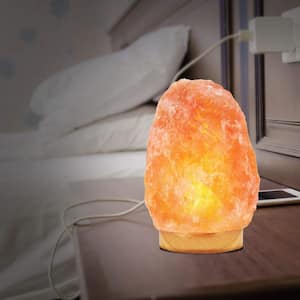 9 in. Tall Ionic Crystal Natural Salt 5 to 7 lbs. Lamp