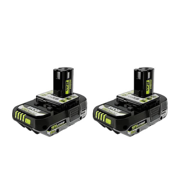 ONE+ 18V HIGH PERFORMANCE Lithium-Ion 2.0 Ah Compact Battery (2-Pack)