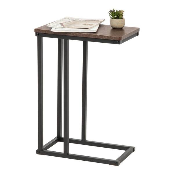 stratford rustic brown c side table