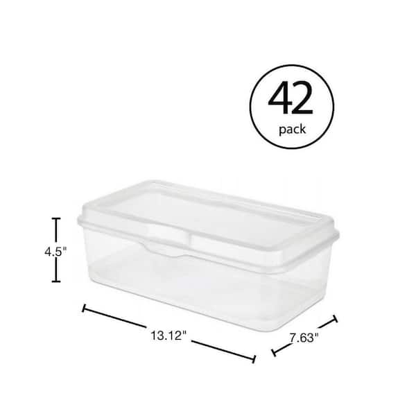 Sterilite Plastic FlipTop Hinged Storage Box Container w/ Latching Lid &  Reviews