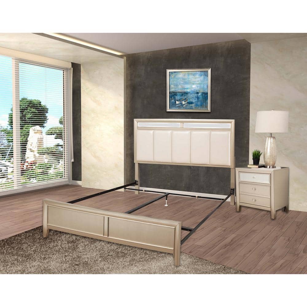 Queen/Eastern King Hook-On Bed Rail with Adjustable Support Glides