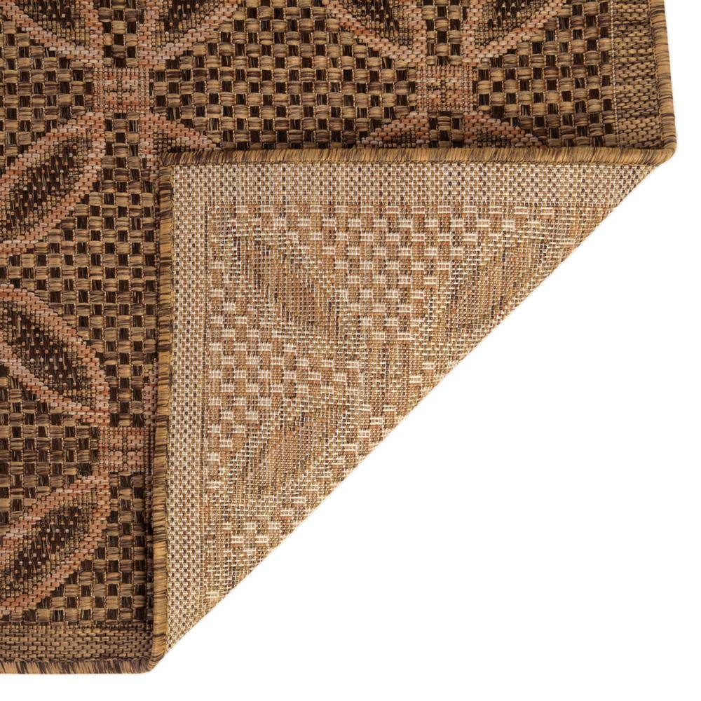 Light Brown and Beige Rectangular Outdoor Synthetic Rug
