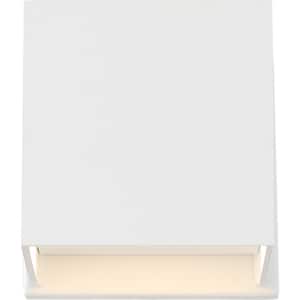 Lightgate White Outdoor Hardwired Contemporary Sconce with Integrated LED