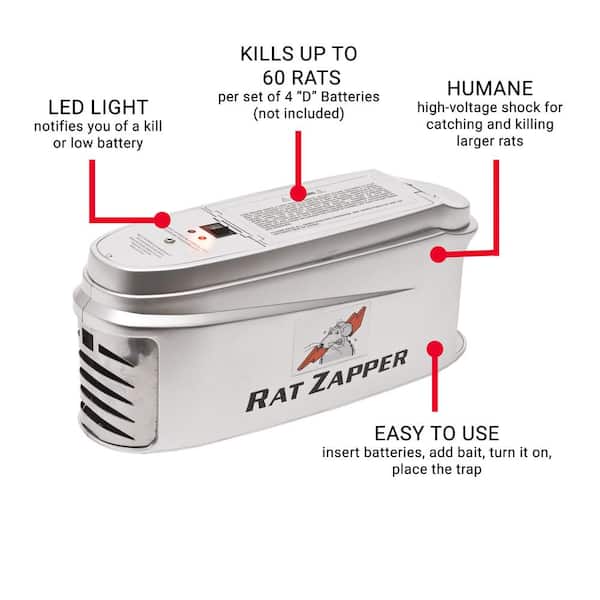Indoor Battery-Powered Ultra Electronic Rat and Mouse Trap (3-pack)