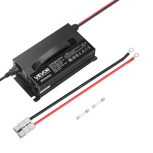 12V 40A Lithium Battery Charger, 14. 6V, AC-DC LiFePO4 Smart Charger, with Anderson Connector, LED Indicator