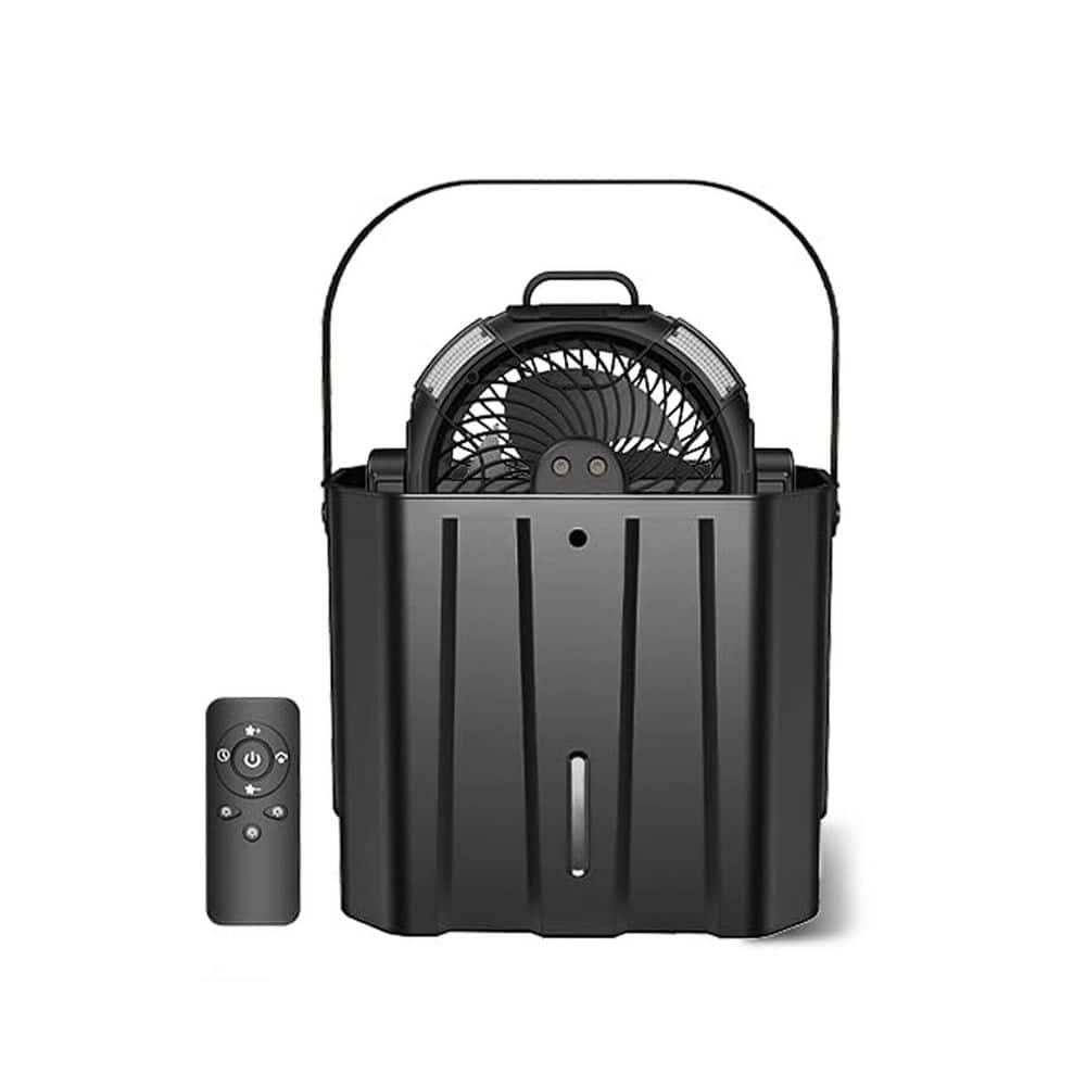 Portable Misting Fan for Outdoor Camping Patios 4 Spray Outlets 3 LED Light Modes 4 Timers 6L Water Tank price history on PriceWatchPro