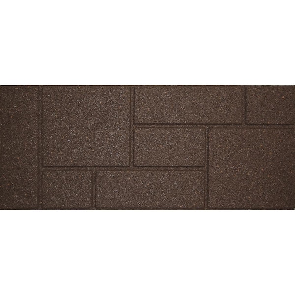 Envirotile 10 in. x 24 in. Cobblestone Earth Stair Tread (2-Pack)