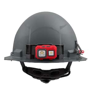BOLT Gray Type 1 Class E Full Brim Non-Vented Hard Hat with 6-Point Ratcheting Suspension (10-Pack)