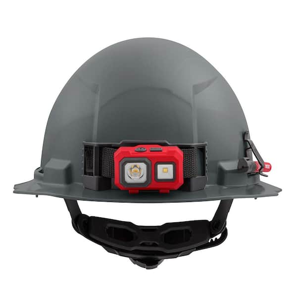 BOLT Gray Type 1 Class E Full Brim Non-Vented Hard Hat with 6-Point Ratcheting Suspension (10-Pack)